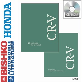bishko automotive literature Shop Service Repair Manual CD W/ETM Engine Wiring OEM for The 2007 2008 Honda Cr-V