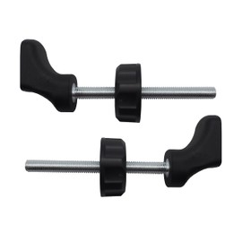 Baby Gate Guru M8 (8mm) Quarter Round Spindle Rod Adapter 2 Pack for Pressure Mounted Baby and Pet Safety Gates (8mm, Black)