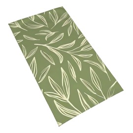 luxteen Sage Green Botanical Leaves Hand Towels Bathroom Towel Ultra Soft Highly Absorbent Bath Towel Kitchen Dish Guest Towel Decorations One Size