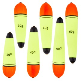 HOBBIESAY 6Pcs 3 Styles EVA Fishing Foam Float Fishing Rig Float Slip Bobbers Floats Fishing Accessories Floatage for Saltwater Freshwater Panfish Trout Bass Tackle Kit