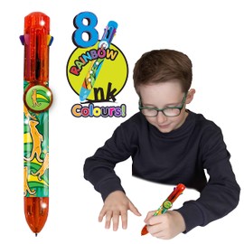 Rainbow Writer - Deluxebase Meerkat Colour-Changing Pens 8 in 1 Ballpoint Pens, Great Novelty Pens for Kids and Ideal Office or School Supplies