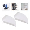 Fockety 2 Pcs Corner Shelf Wall Mount, Acrylic Quarter Round