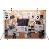 Loccor 5x3ft Fabric Detective Backdrop Police Office Evidence Investigation Board