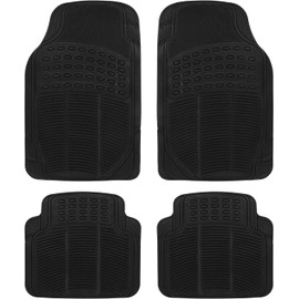 MCSWSEE Alfombrillas para Coche, Tapetes de Goma Resistentes para Coches, Alfombrillas para Vehículos PVC Impermeables y Antideslizantes Universales Cortable, para La Mayoría de Coches, SUV, Camiones