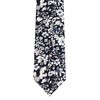 Elfeves - Corbata delgada de algodón y lino para hombre,