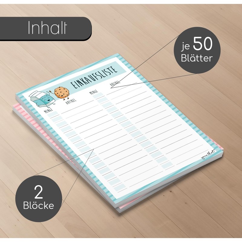 2 Shopping List Notepads