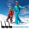 TRKETK 6 Pcs Nylon Ski Glove Leashes with Metal Button