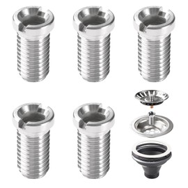 Lyeteung 5 PCS M12 x 25mm Sink Basket Screw, Sink Strainer Stainless Steel Screws, for Sink Strainer Plug Kitchen