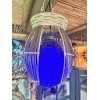 NEW Rattan Float Lamp W/ Netting W/blue Led Bulb Smokin