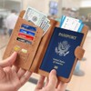 2 Unidades Cartera para Pasaporte RFID, 2 Packs Funda y