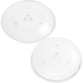 2-Pack Replacement for Magic Chef MCO165UW Microwave Glass Plate - Compatible with Magic Chef 203500 Microwave Glass Turntable Tray - 11 1/4" (285mm)