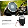 FUNOMOCYA Motorcycle Speedometer Dual Odometer Gauge Retro Modified Design Electroplated