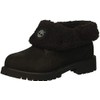 Timberland Unisex-Baby Icon Collection Roll-top with Fleece Fashion Boot, Black