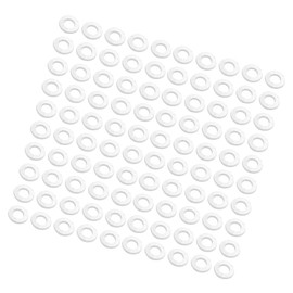 GLOKUUCA Nylon Flat Washers - 200 Packs Flat Washers Assortment Kits Fits for Screw and Bolts - M4 x 8.5mm x 1mm Clear