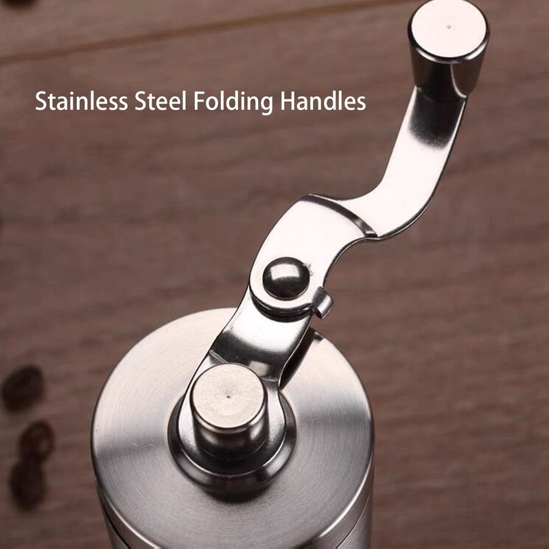 Hand Crank Coffee Grinder Multifunctional Stainless Steel and Ceramic Manual