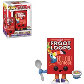 POP Ad Icons: Kelloggs - [Froot] Loops Cereal Box Funko Vinyl Figure (Bundled with Compatible Box Protector Case)
