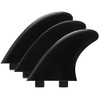 bohally 3 PCS G5 Black Surfing Fins with Fin Key