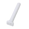 BQLZR Rectangular Shaped White Toilet Seat Hinge Bolts Screw Nuts