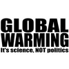 CafePress Global Warming It's Science NOT Politics Sticker 10"x3" Rectangle
