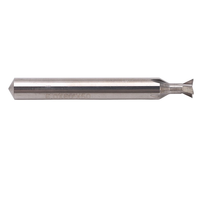 Dovetail Bit Carbide 6mm Dia Shank 4 Flutes 50mm Length