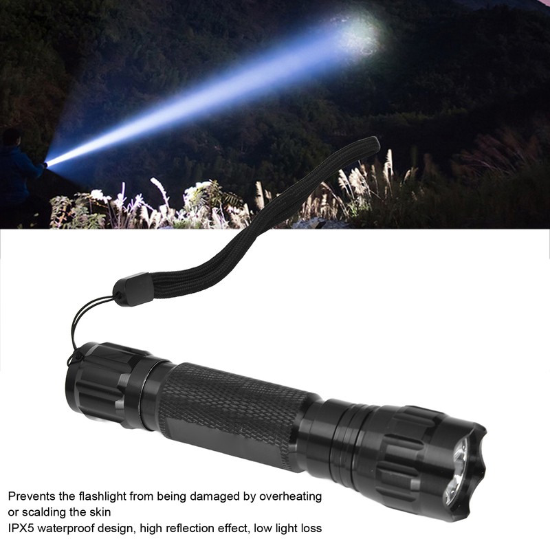 T6 LED Flashlight 5 Mode IPX5 Waterproof Flashlight Emergency Camping