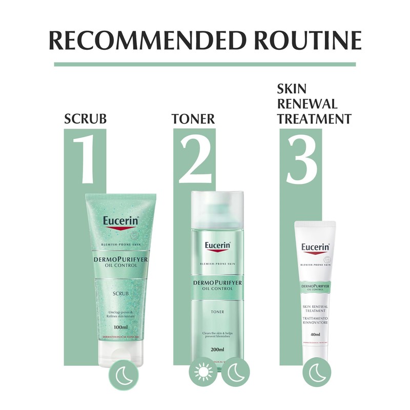 EUCERIN DERMOPURIFIER OIL CONTROL SCRUB FOR BLEMISH PRONE SKIN 100ml