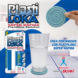 PlastiLoka Super Rapida Epoxy Plasticine, 20g, Fast Setting