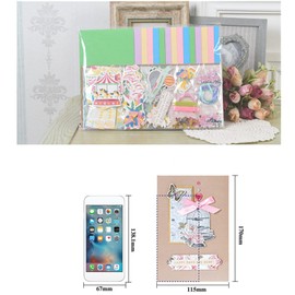 Gigicloud Paper Card Making Kits Colorful Handmade Greeting Card Kits Diy Making Material Set For Birthday Invitation, Thanksgiving, Christmas,Holiday,Baby Shower