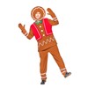 EraSpooky Adult Gingerbread Man Costume Deluxe Men's Christmas Cookie Outfits