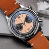 ADDIESDIVE Chronograph Watches for Men Orange Dial VK64 Movement 100M