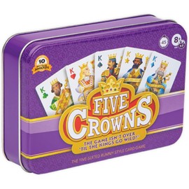 Unbranded Five Crowns Collectible Tin – Card Game for Kids and Adults, Family Game Night,