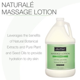 Bon Vital' Naturale Massage Lotion Made with Natural Ingredients for an Earth-Friendly & Relaxing Massage, All Natural Moisturizer, Relieves Muscle Soreness and Increases Circulation, 1 Gallon Bottle
