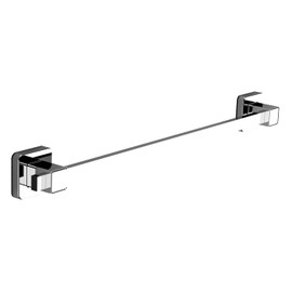 Pushloc Wall Mounted Double Edge Suction Towel Rail, Chrome, No Drilling, Easy Installation