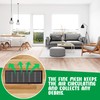 8pcs Floor Vent Mesh Covers, 4x12" Magnetic Air Vent Screen