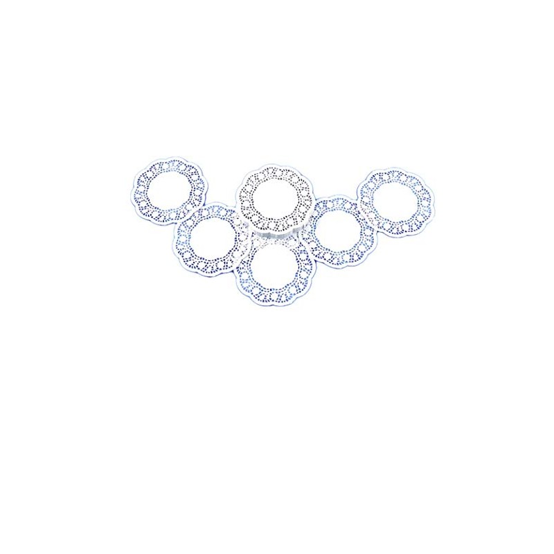 Paper doilies | White with lace pattern | Pack of