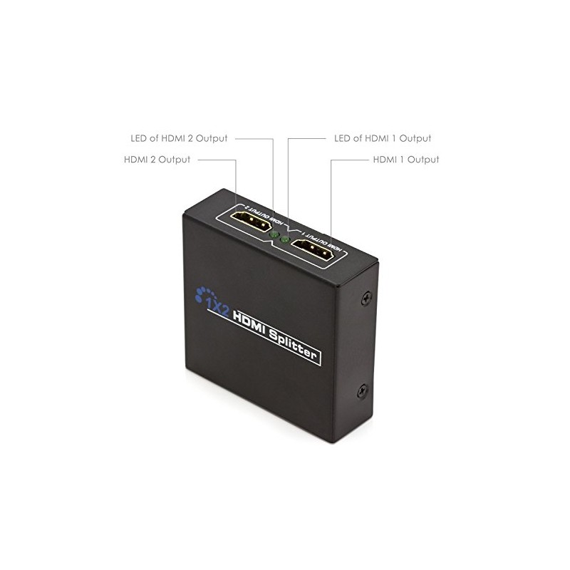 Paris HDMI Splitter 1 in 2 Output 1x2 HDMI Splitter