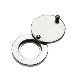 Maxmoral Privacy Cover Door Hole Cover Silver Tone Door Viewer Peephole Cover for House Hotel