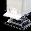 Teensery Transparent Acrylic Cosmetic Cotton Pad Holder Box Makeup Nail