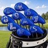 Office Themed Golf Iron Head Covers Set of 10, Leather