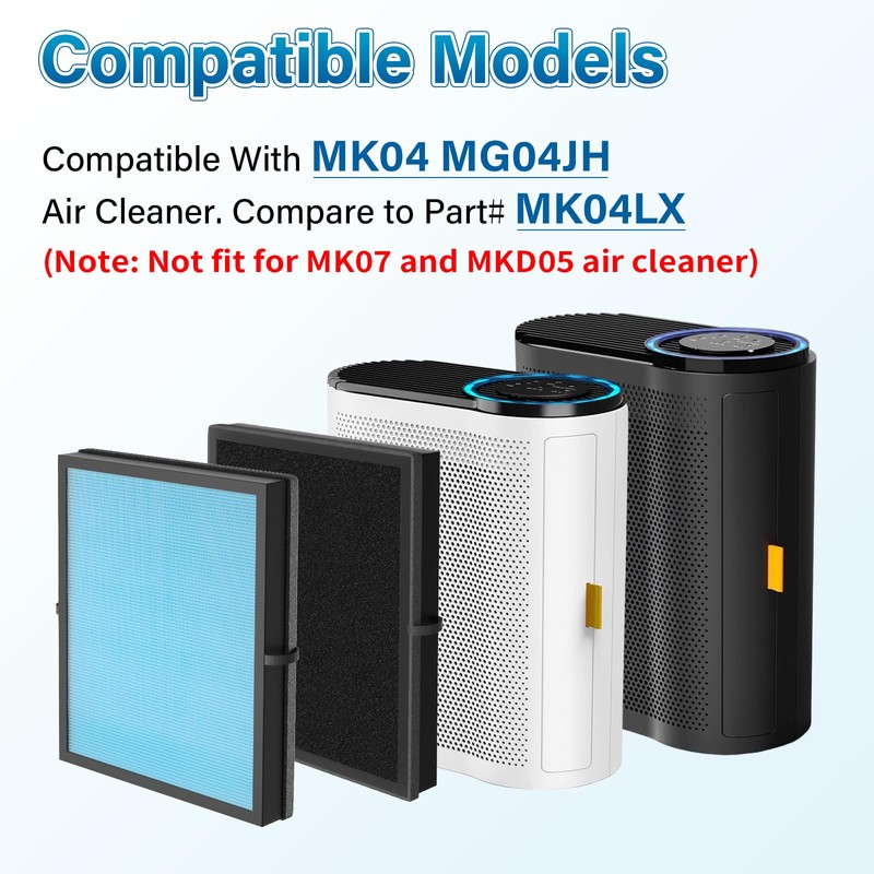 4 Pack MK04 Air Filter Replacement For AROEVE MK04 MG04JH