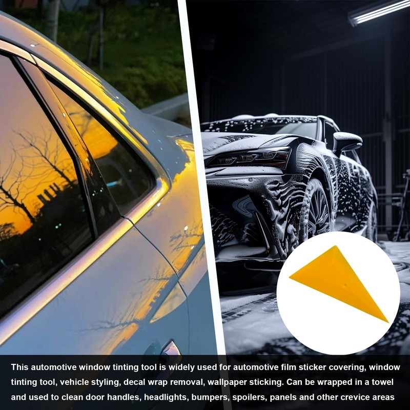 KVAEY 5 PCS Window Tint Squeegee, Automotive Triangle Squeegee Plastic