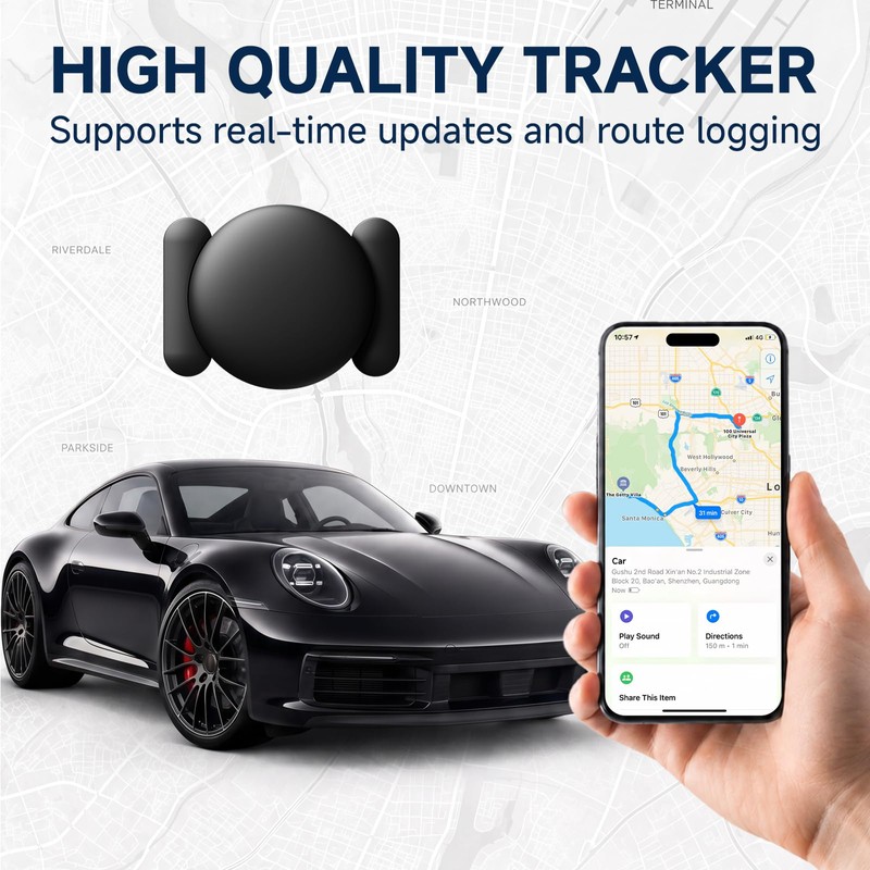 Mini Magnetic GPS Tracker for Vehicles No Subscription for iOS