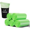 1.2 Gallon Biodegradable Trash Bags 120 pcs, 6-8L Bin Liners