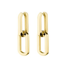 Rosefield Women's Dual Gold-Tone Hoop Earrings, 1.77 x 0.97cm