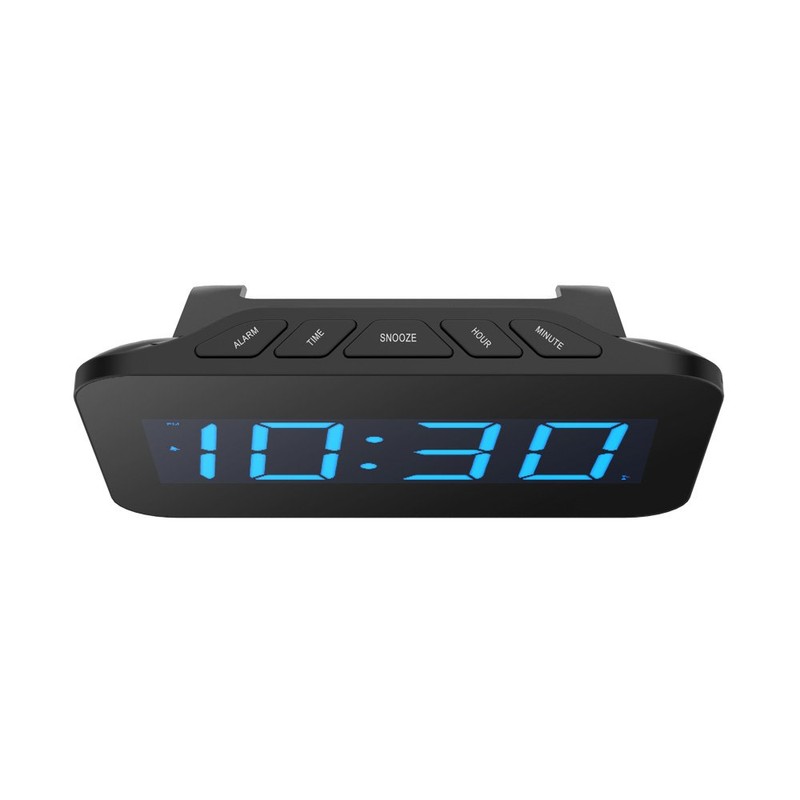 BALDR Table Clock Big Time Display with Blue Backlight