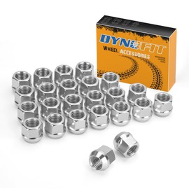 Dynofit 24pc 14x2 Open Lug Nuts for F150 Expedition 2000-2014, 14mmx2 Wheel Lugnuts Compatible with Ford Excursion Lobo Transit Lincoln 6 Lug Wheel, 22mm Height Zinc Aftermarket Open End Tuner Lug Nut