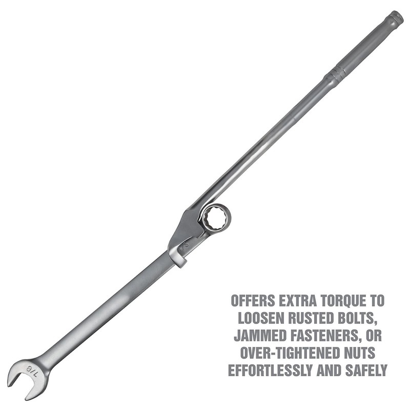 Wrench Extender Stainless Steel Round Handle Universal Wrench Extender Adaptor