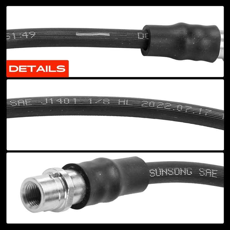 Frankberg 2x Front Brake Hose Compatible with A4 8D2 1.8L-2.7L