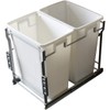 Silverline Double 38 Quart Pull-Out Waste Bin with Soft Close