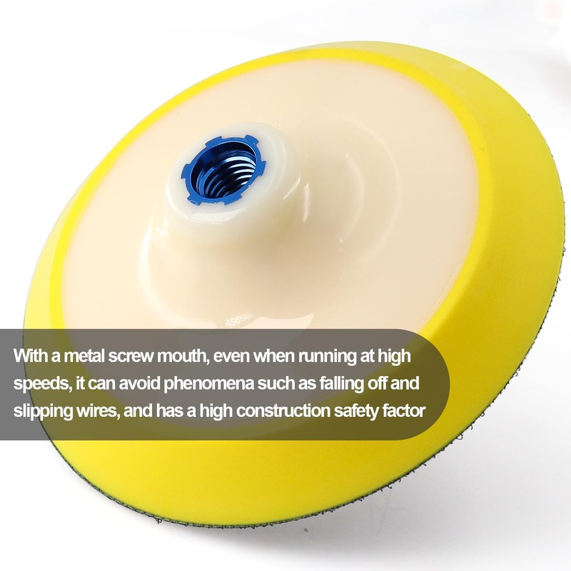 HOMESOM 6 Inch Hook and Loop Backing Pads Polishing Backer